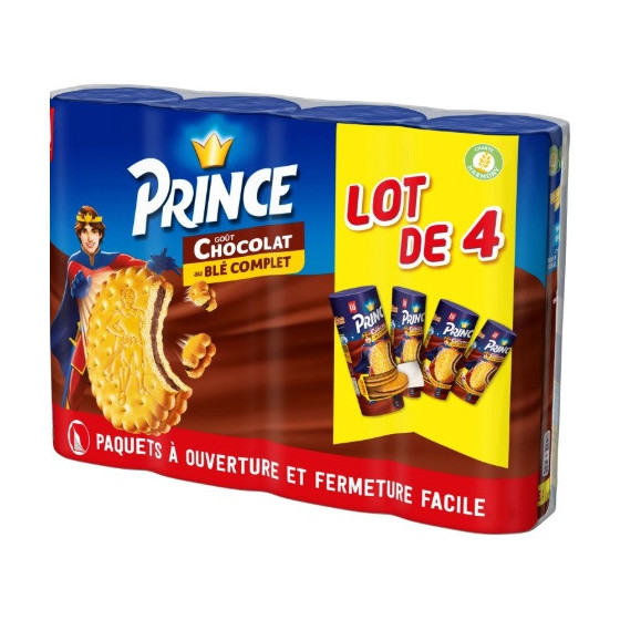 BISCUITS PRINCE GOUT CHOCOLAT AU BLE COMPLET LU 300G