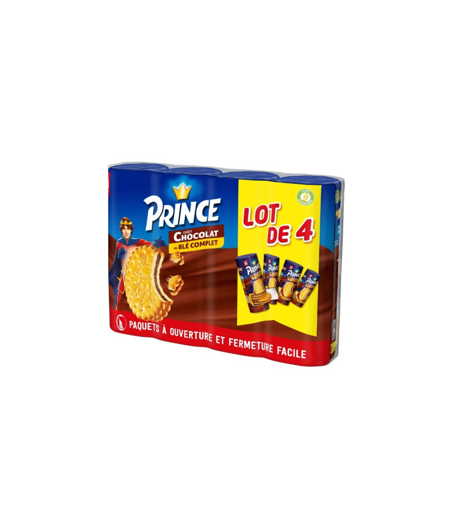 BISCUITS PRINCE GOUT CHOCOLAT AU BLE COMPLET LU 300G