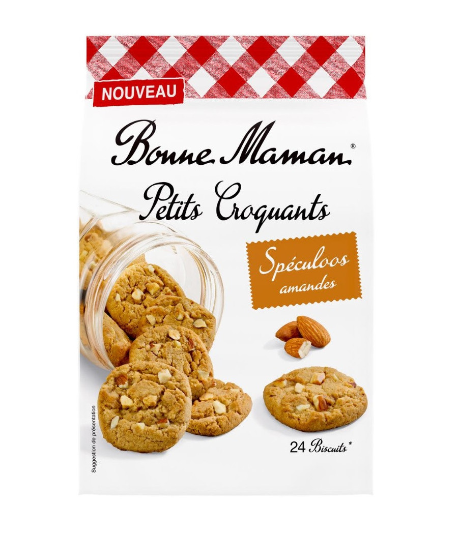 BISCUITS PETITS CROQUANTS SPECULOOS AMANDES BONNE MAMAN 250G
