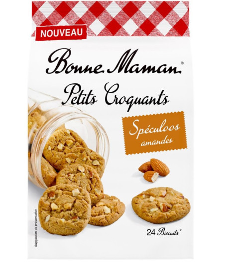 BISCUITS PETITS CROQUANTS SPECULOOS AMANDES BONNE MAMAN 250G