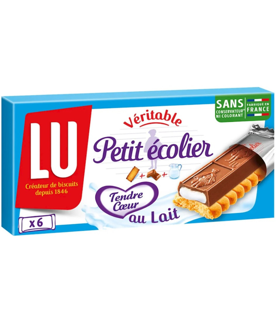 BISCUITS PETIT ECOLIER TENDRE COEUR AU LAIT LU 120G