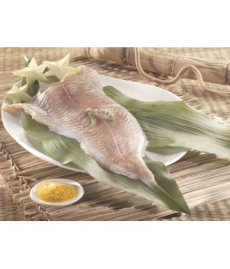 LIEU JAUNE VIDE DECAPITE CALIBRE 2/4 PECHE EN MER OCEAN ATLANTIQUE NORD-EST COLIS DE 1KG