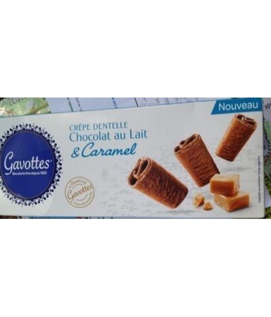 CREPE DENTELLE CHOCOLAT AU LAIT ET CARAMEL GAVOTTES 90G