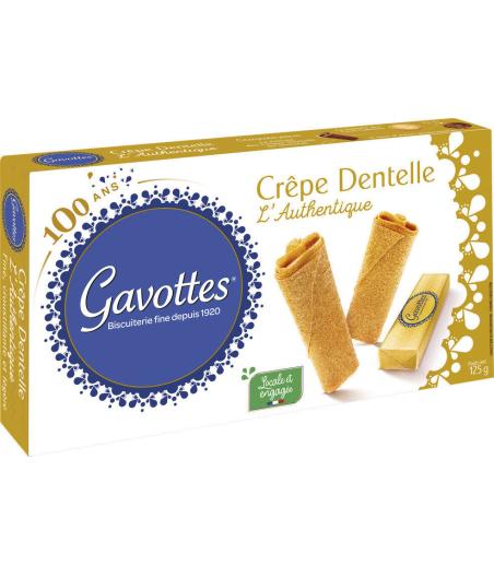 BISCUITS CREPES DENTELLES NATURES GAVOTTES 125G