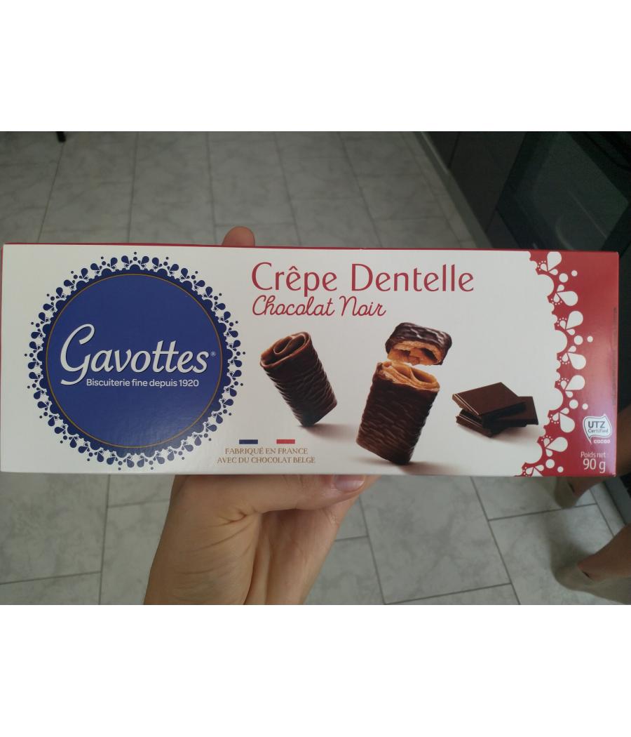 BISCUITS CREPE DENTELLE CHOCOLAT NOIR  GAVOTTES 90G