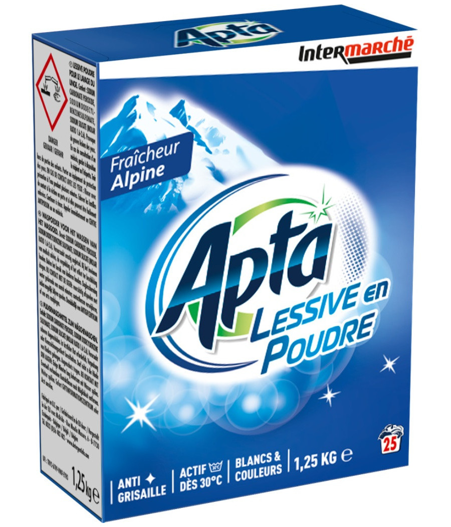 LESSIVE EN POUDRE FRAICHEUR APTA 1.25KG