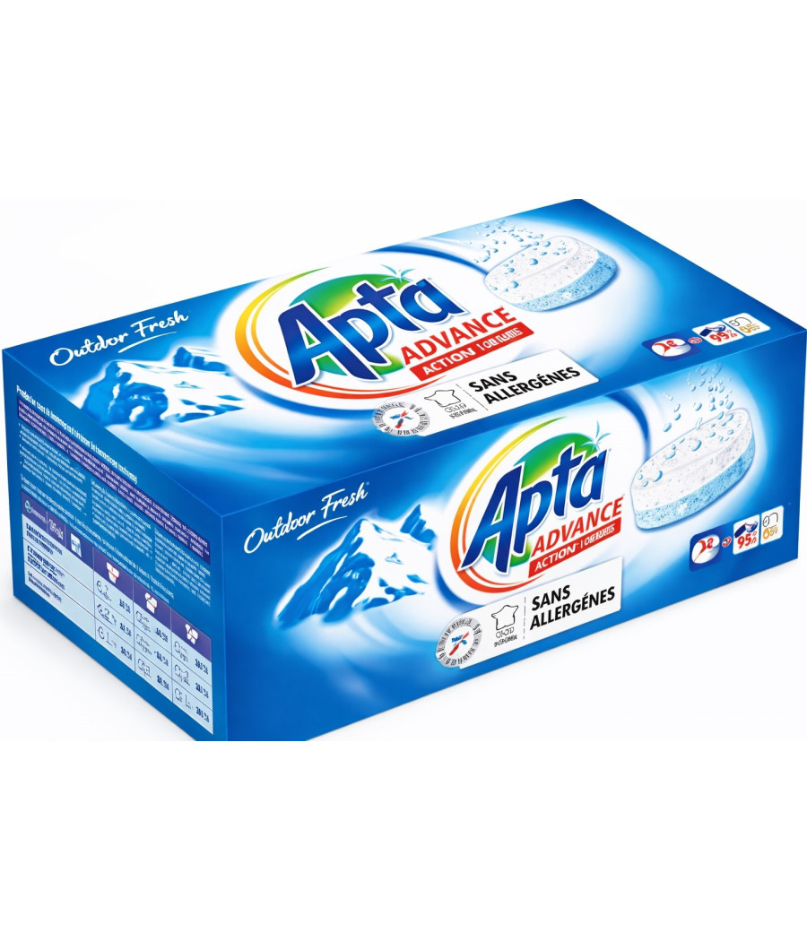 LESSIVE EN TABLETTES OUTDOOR FRESH APTA X32