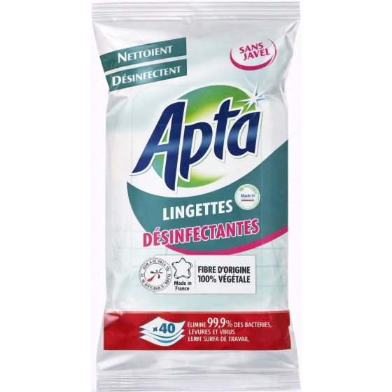 LINGETTES MU DESINFECTANTES APTA X40