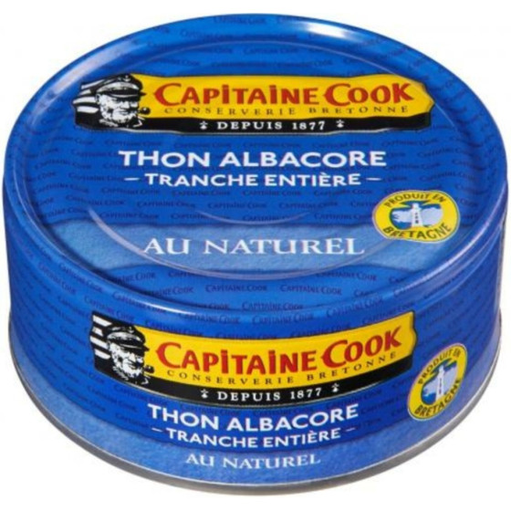 THON ALBACORE TRANCHE ENTIERE AU NATUREL CAPITAINE COOK 112G