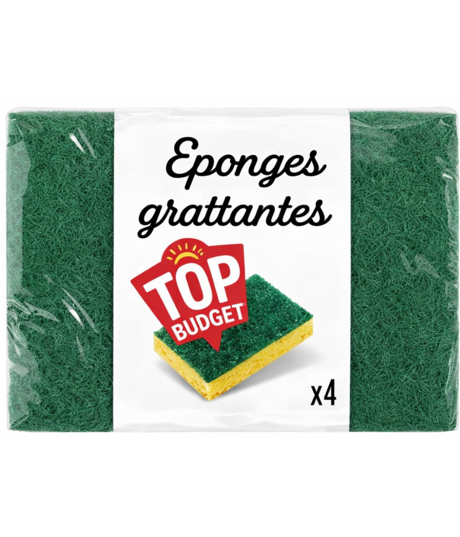EPONGES GRATTANTES TOP BUDGET X4