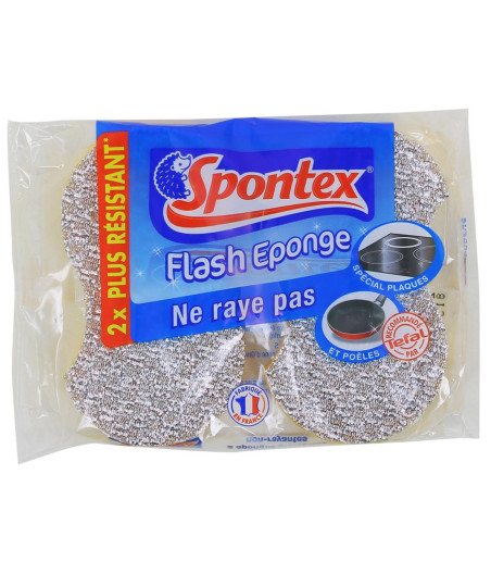 EPONGES GRATTANTES FLASH X2 SPONTEX