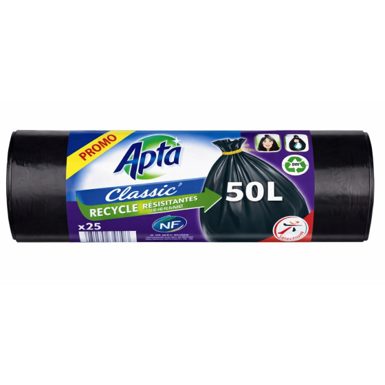 SAC POUBELLE CLASSIC APTA 10X50L