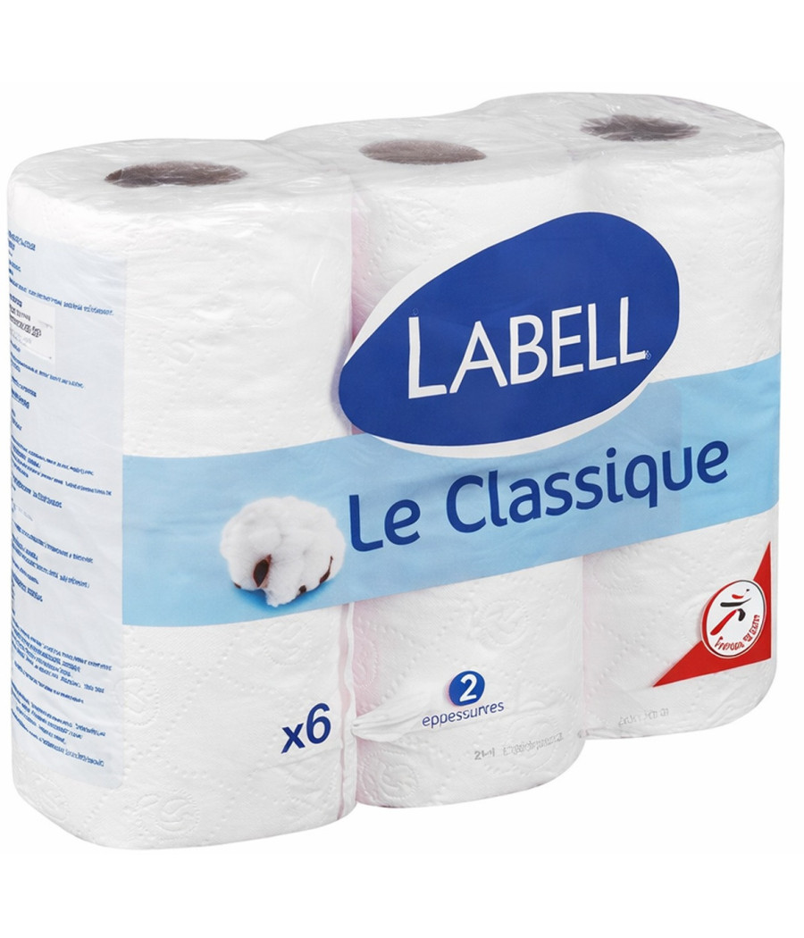PAPIER TOILETTE BLANC LE CLASSIQUE LABELL X6