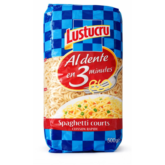 PATES SPAGHETTI COURT LUSTUCRU 500G