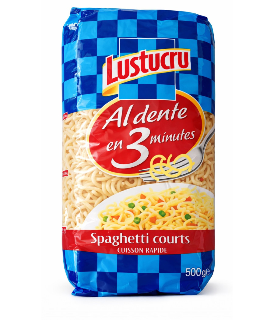 PATES SPAGHETTI COURT LUSTUCRU 500G