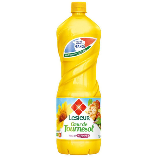HUILE COEUR DE TOURNESOL LESIEUR 1L