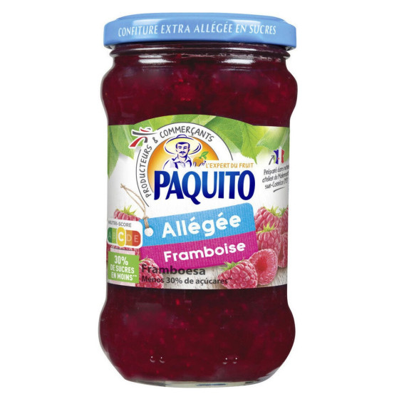 CONFITURE ALLEGEE 4 FRUITS ROUGES PAQUITO 335G