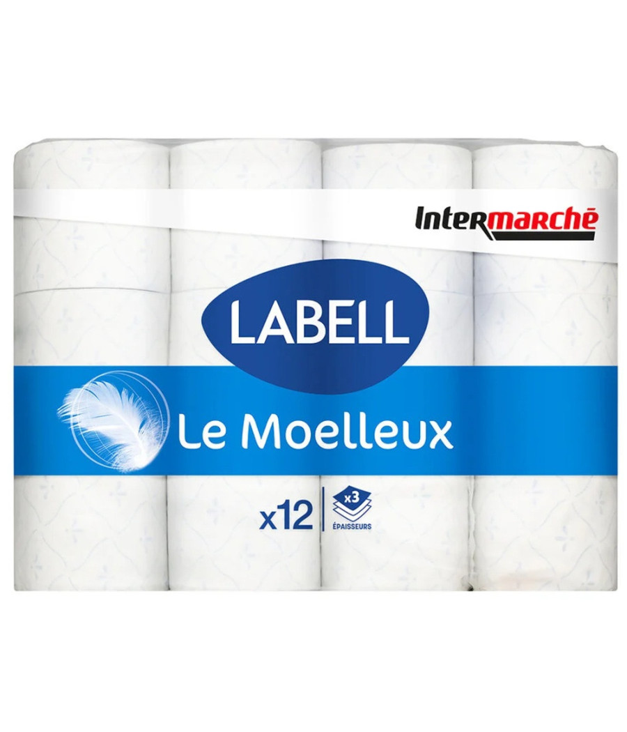 PAPIER TOILETTE BLANC LE MOELEUX LABELL X12