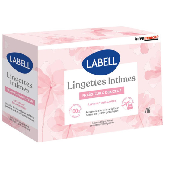 LINGETTES INTIMES LABELL X16
