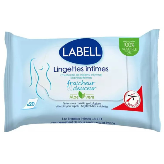 LINGETTES INTIMES LABELL X20
