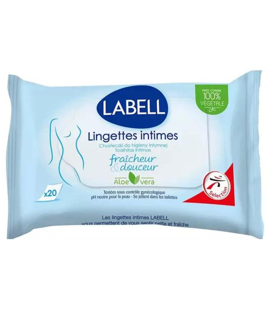 LINGETTES INTIMES LABELL X20