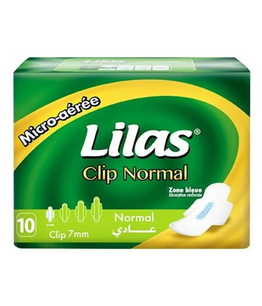 SERVIETTES HYGIENIQUES CLIP NORMAL MICRO-AERE X10