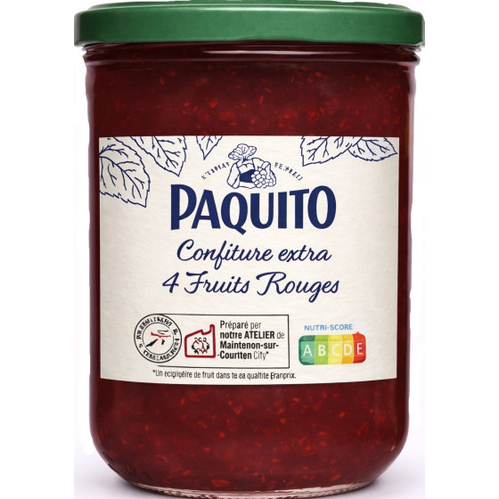 CONFITURE EXTRA 4 FRUITS ROUGES PAQUITO 370G