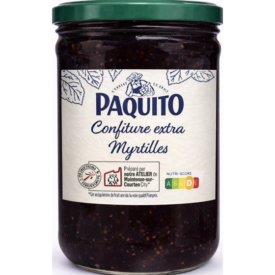 CONFITURE EXTRA DE MYRTILLES PAQUITO 370G