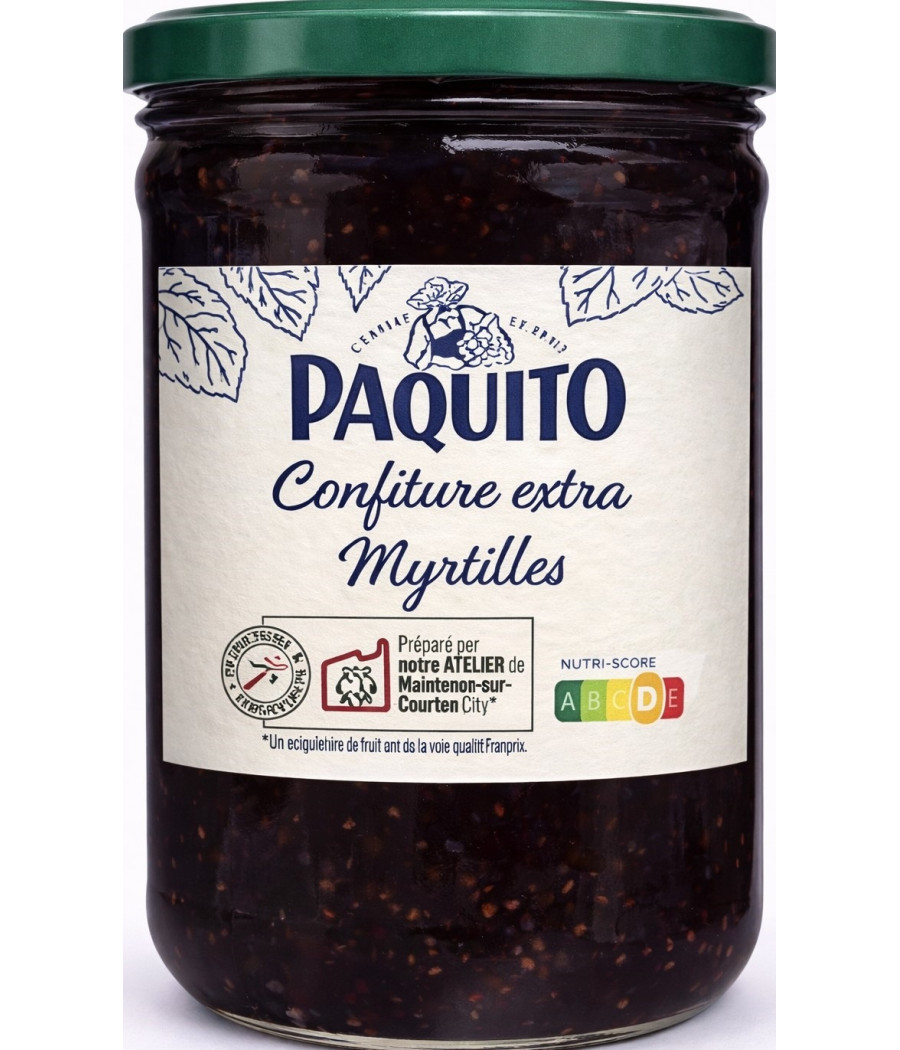 CONFITURE EXTRA DE MYRTILLES PAQUITO 370G