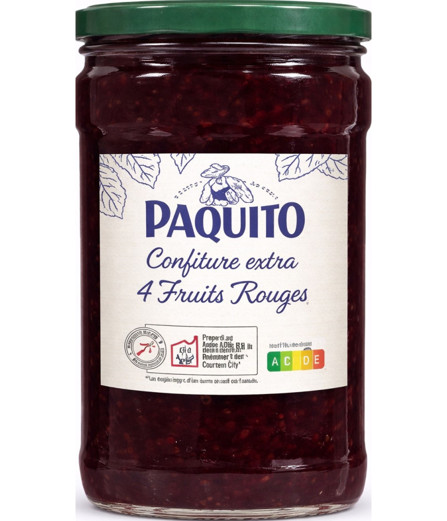 CONFITURE EXTRA 4 FRUITS ROUGES PAQUITO 750G