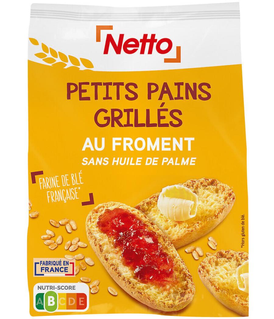 PAIN GRILLE NATURE AU FROMENT NETTO 225G