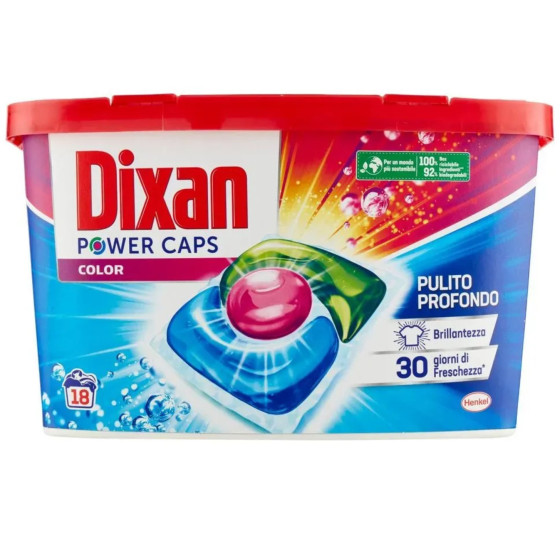 LESSIVE POWER CAPS COLOR DIXAN 18 CAPSULES