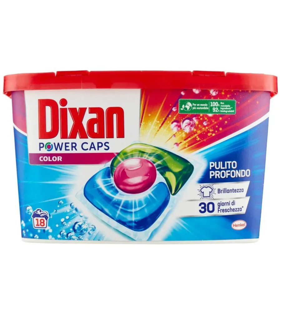 LESSIVE POWER CAPS COLOR DIXAN 18 CAPSULES