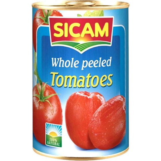 TOMATES PELEES ENTIERES SICAM 400G