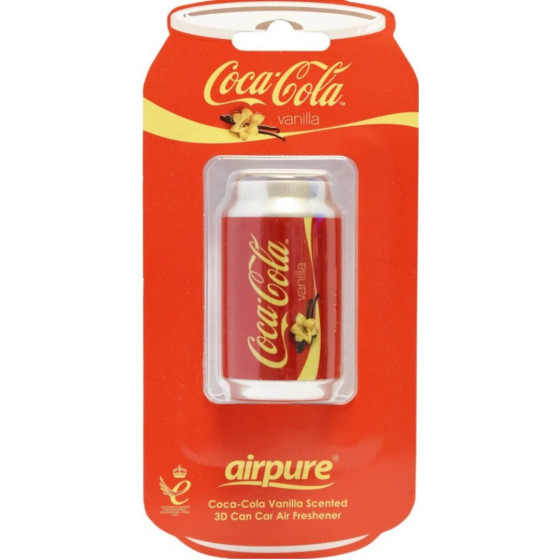 DESODORISANT VOITURE CANETTE COCA VANILLE 3D