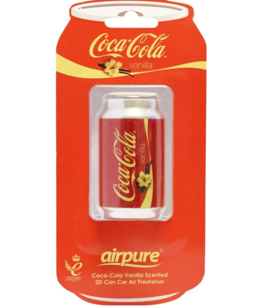 DESODORISANT VOITURE CANETTE COCA VANILLE 3D