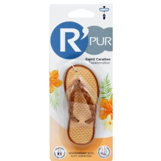 DESODORISANT VOITURE TONG ESPRIT CARAIBE R'PUR