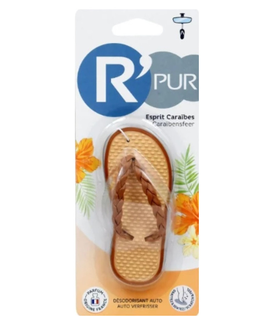 DESODORISANT VOITURE TONG ESPRIT CARAIBE R'PUR