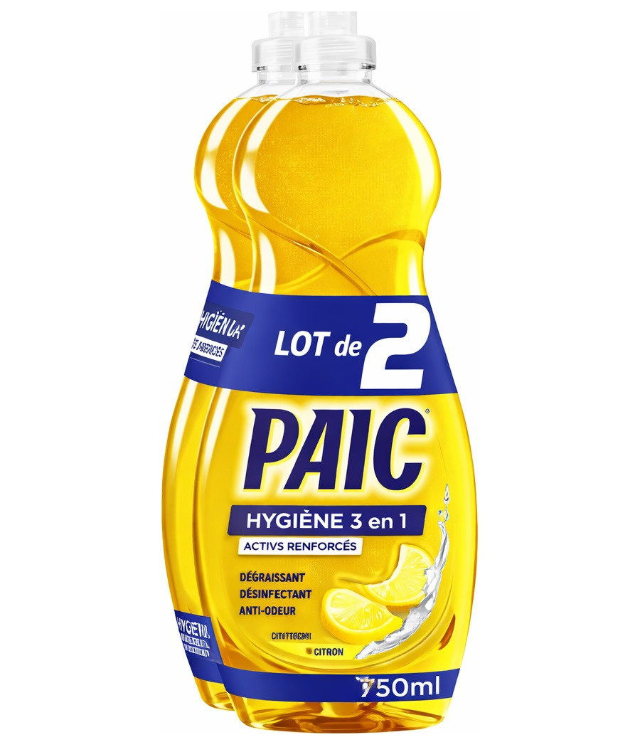 LIQUIDE VAISSELLE CITRON  PAIC 2X750ML
