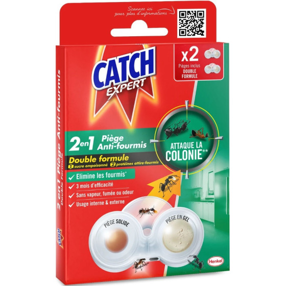 INSECTICIDE ANTI FOURMIS 2EN1 CATCH X2