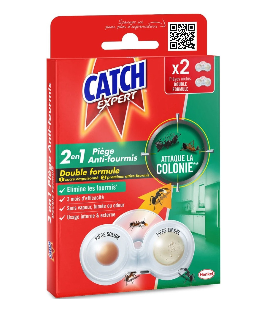 INSECTICIDE ANTI FOURMIS 2EN1 CATCH X2