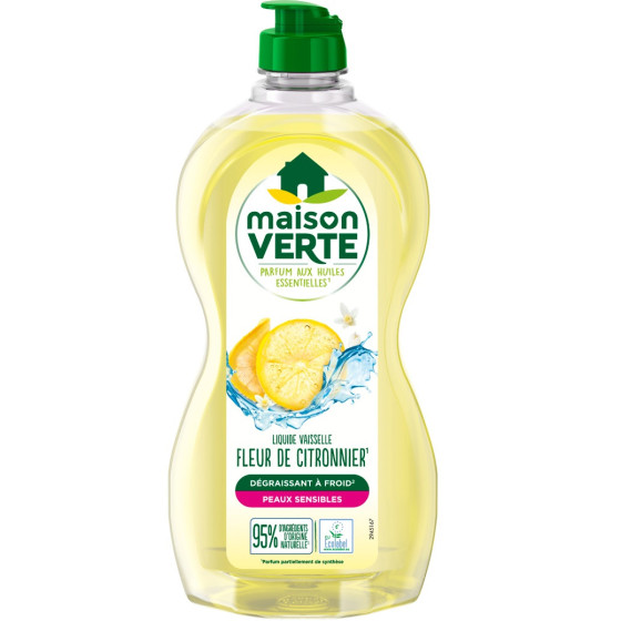 LIQUIDE VAISSELLE FLEURES DE CITRONNIER MAISON VERTE 500ML