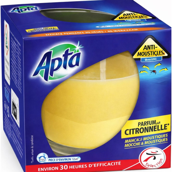 BOUGIE INSECTICIDE PARFUM CITRONNELLE APTA 125G