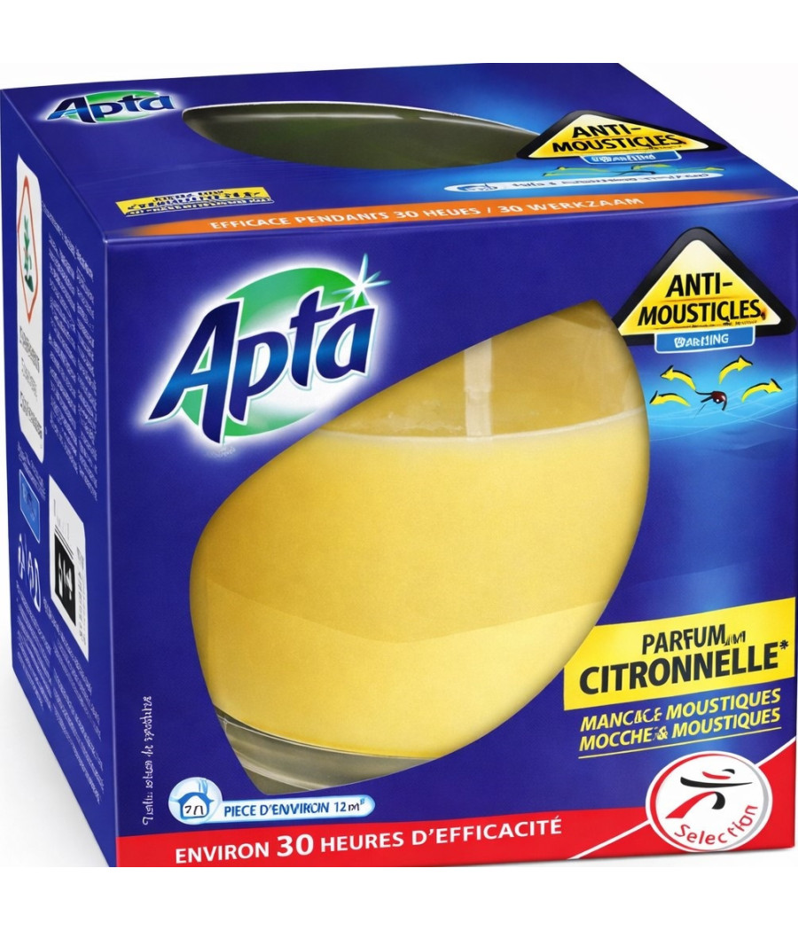 BOUGIE INSECTICIDE PARFUM CITRONNELLE APTA 125G