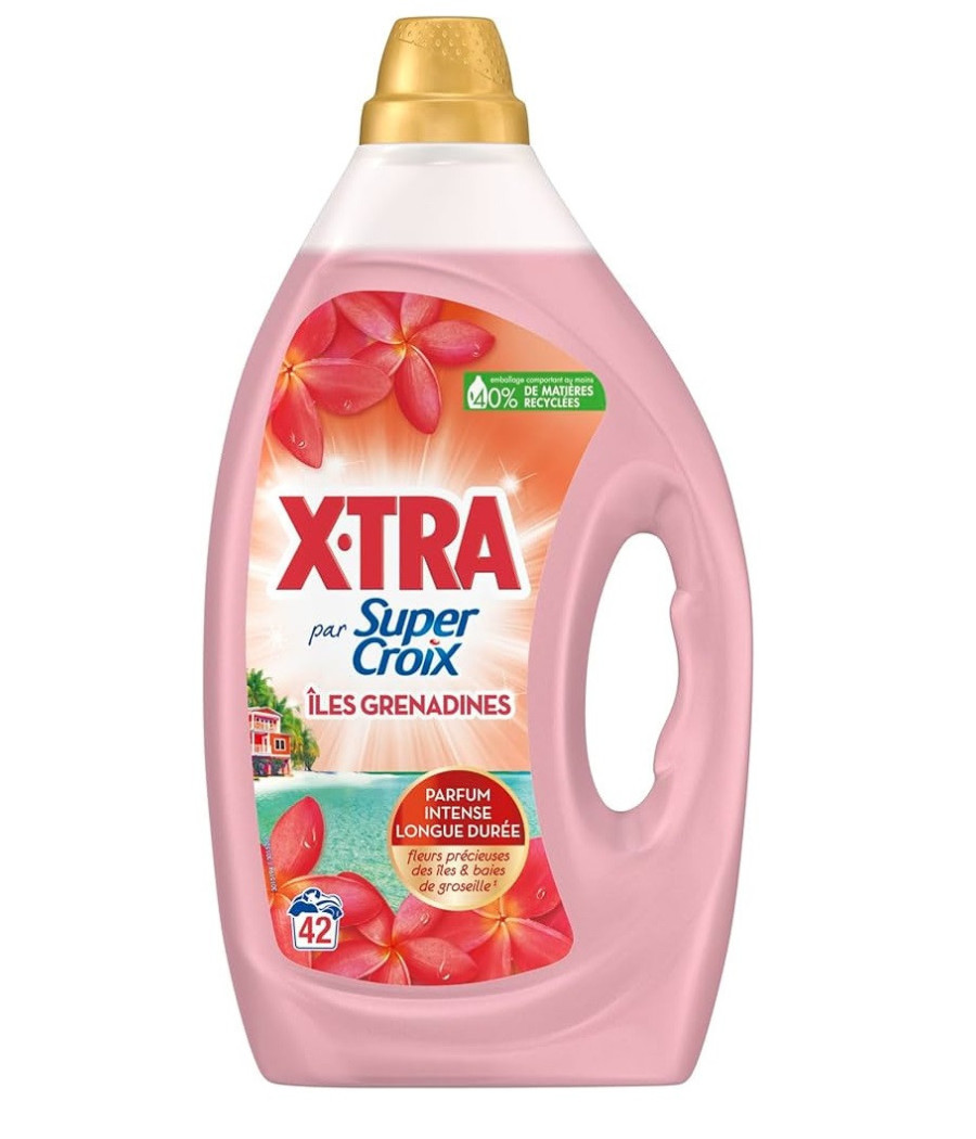 LESSIVE LIQUIDE SUPER CROIX ILES GRENADINES X.TRA 1.89L