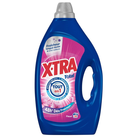 LESSIVE LIQUIDE FRAICHEUR FLEURI X.TRA 1.71L