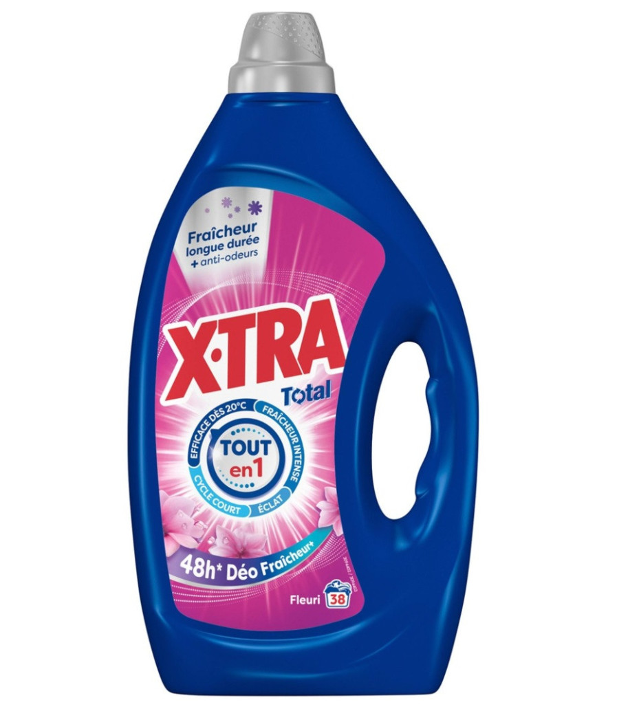 LESSIVE LIQUIDE FRAICHEUR FLEURI X.TRA 1.71L
