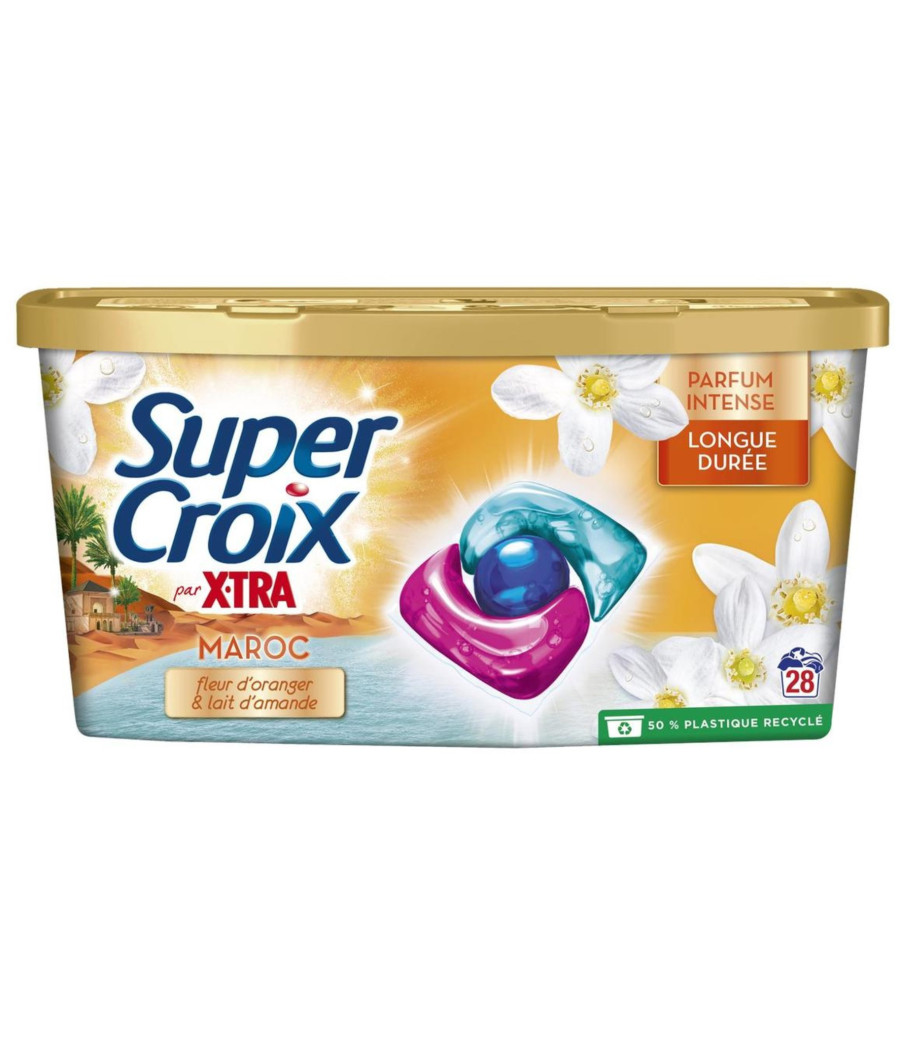 LESSIVE SUPER CROIX TRIO CAPS MAROC X.TRA 28 CAPSULES