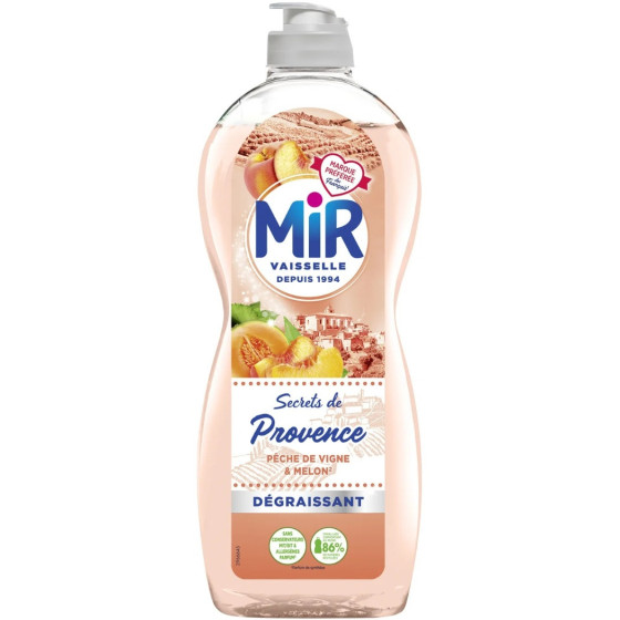 LIQUIDE VAISSELLE SUPER DEGRAISSANT PECHE DE VIGNE&MELON  SECRETS PROVENCE MIR 675ML