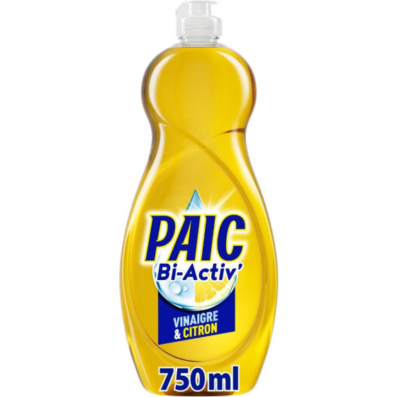 LIQUIDE VAISSELE BI-ACTIV CITRON PAIC 750ML